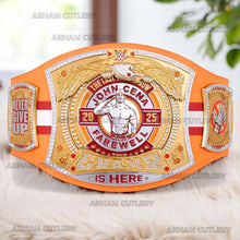 Lade das Bild in den Galerie-Viewer, Farewell 2025 WWE John Cena Spinner Championship Replica Title Belt - Tampa
