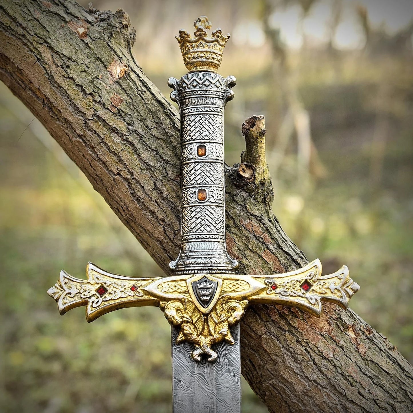 King Arthur Damascus Steel Sword