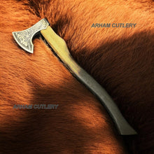 Lade das Bild in den Galerie-Viewer, Valkyrie Axe Hand forged Viking Axe
