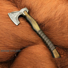 Load image into Gallery viewer, Custom Made Dragon Axe , Viking Axe
