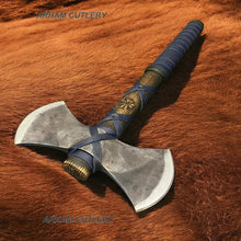 Lade das Bild in den Galerie-Viewer, Vegvisir Double Bit Viking Axe
