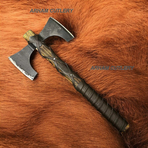 The Nomad Hand Forged Double Head Axe