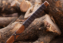 Load image into Gallery viewer, Ragnar Viking AXE  Hand Forged  Camping Axe with Rose Wood Handle , Arham Cutlery
