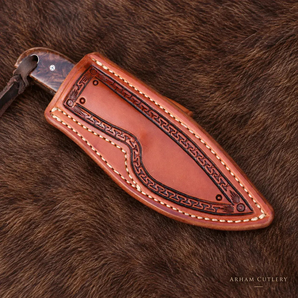 Amboyna Bandit Buckaroo Knife – AEB-L Stainless Steel Arham Cutlery