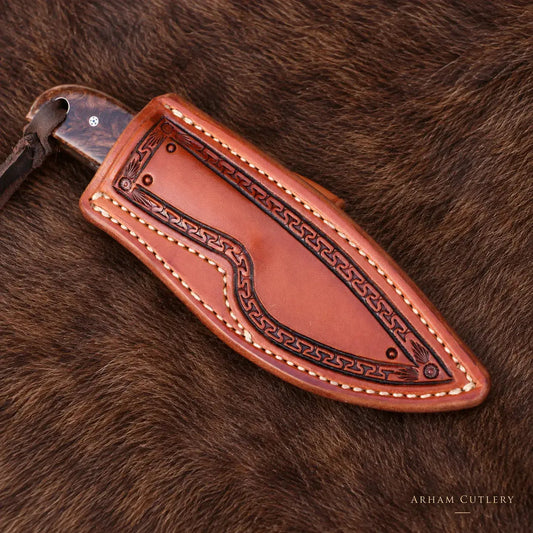 Amboyna Bandit Buckaroo Knife – AEB-L Stainless Steel Arham Cutlery