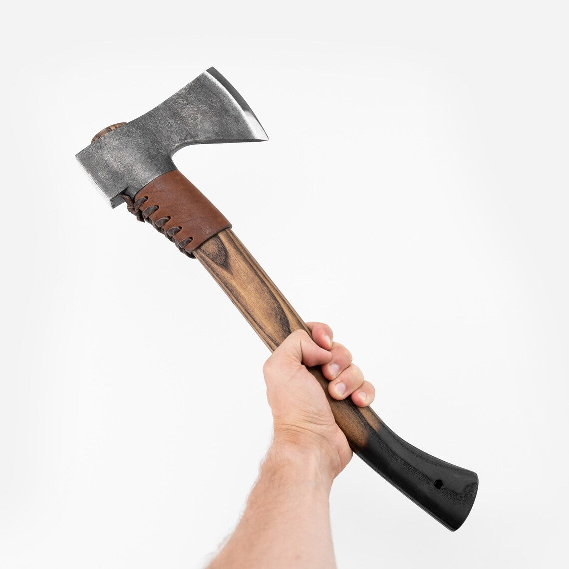 Arham Cutlery Trailmaster Forest Axe – Handmade Carbon Steel Hatchet with Leather Sheath Arham Cutlery
