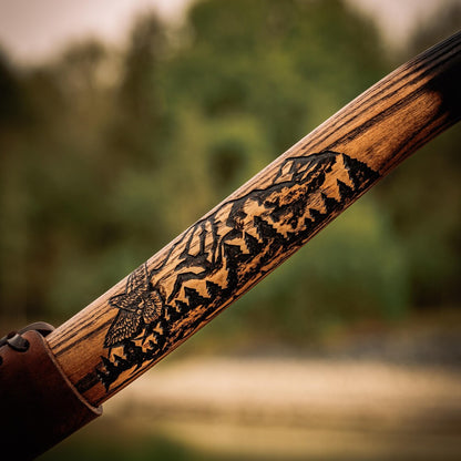 Arham Cutlery Trailmaster Forest Axe – Handmade Carbon Steel Hatchet with Leather Sheath Arham Cutlery