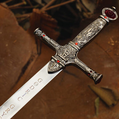 Handmade Stainless Steel Harry Potter Inspired Replica Sword with Leather Sheath – 40" Fantasy Collectible Sword Arham Cutlery