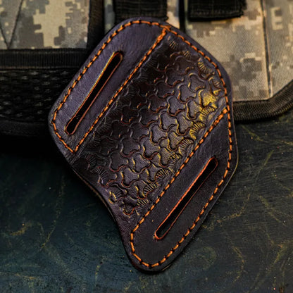 Handmade Damascus Pocket Knife with Artistic Wood Resin Handle Arham Cutlery