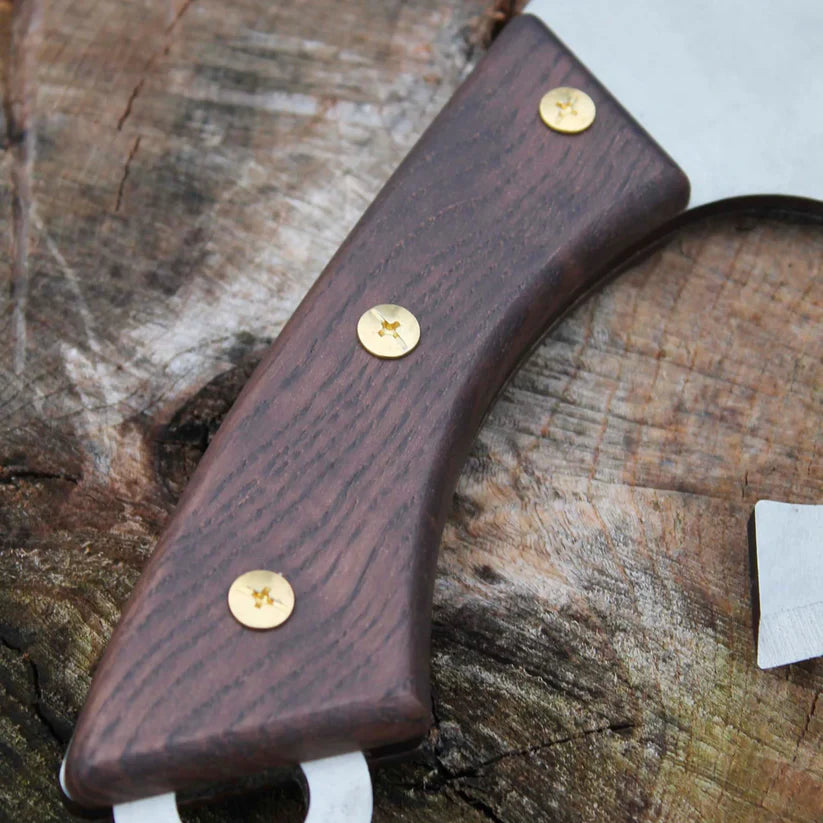 Custom Hand Forged Kitchen Axe Cleaver – Stainless Steel Chef Chopping Knife with Wooden Handle Arham Cutlery
