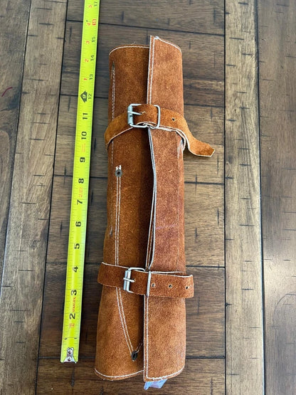 Handmade D2 Steel Texas Flag 5-Piece Chef Knife Set – Hammered Blades with Wood & Camel Bone Handles and Leather Carry Bag | Arham Cutlery