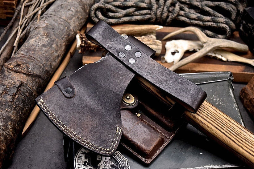 Custom Hand-Forged Viking Bearded Axe – 1095 Steel Long Axe with Ash Handle Arham Cutlery