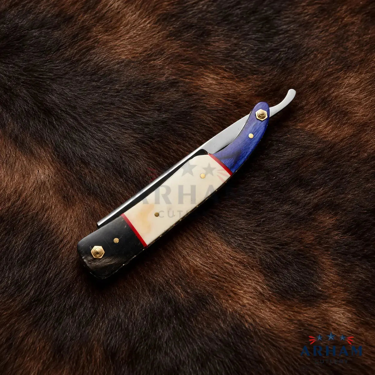 Barberforge Elite™ J2 Steel Straight Razor – Handmade Barber Grade Arham Cutlery