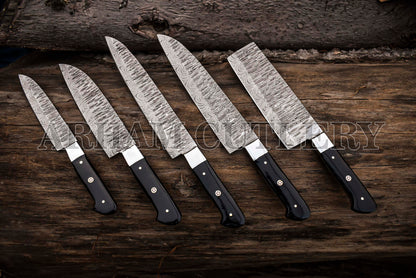 5 Pcs Outdoor Knife Set