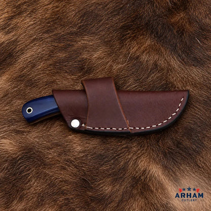 Bluebone Talon Damascus Tanto Knife – Blue Bone Handle Arham Cutlery