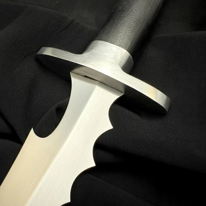 Custom Handmade Carbon Steel Red Hood Style Knife with Micarta Handle & Leather Sheath | Arham Cutlery