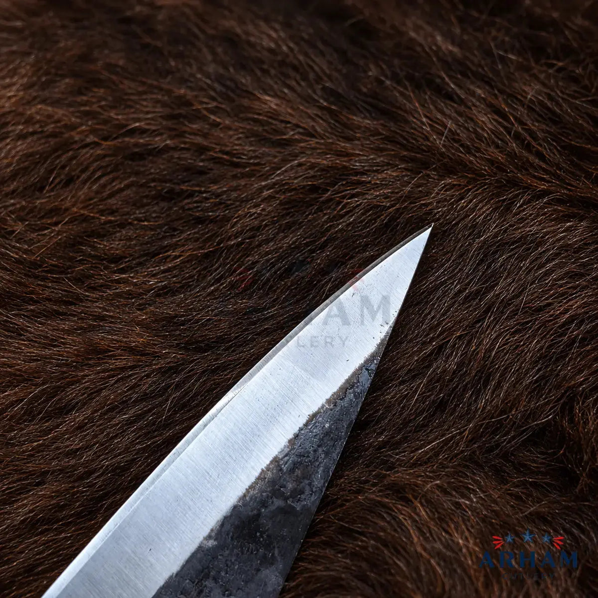 Walnutcrest Shortseax™ Short Seax – Carbon Steel & Walnut Handle Arham Cutlery