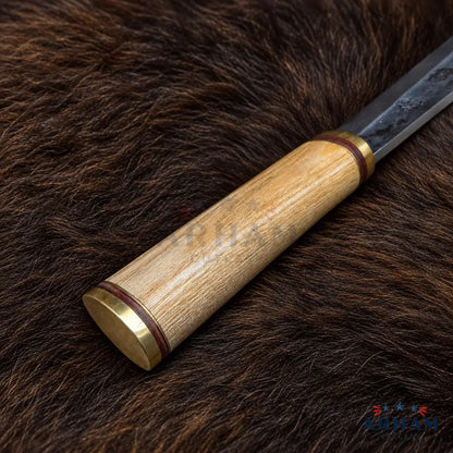Walnutcrest Shortseax™ Short Seax – Carbon Steel & Walnut Handle Arham Cutlery