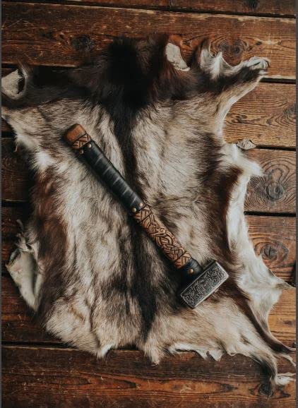 Custom Handmade Viking War Hammer – 5kg Forged Steel Hammer with Oak Wood Handle Arham Cutlery