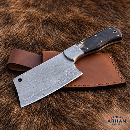 Ranchcrest Handmade Cleaver Knife – 9.5 Inch Arham Cutlery