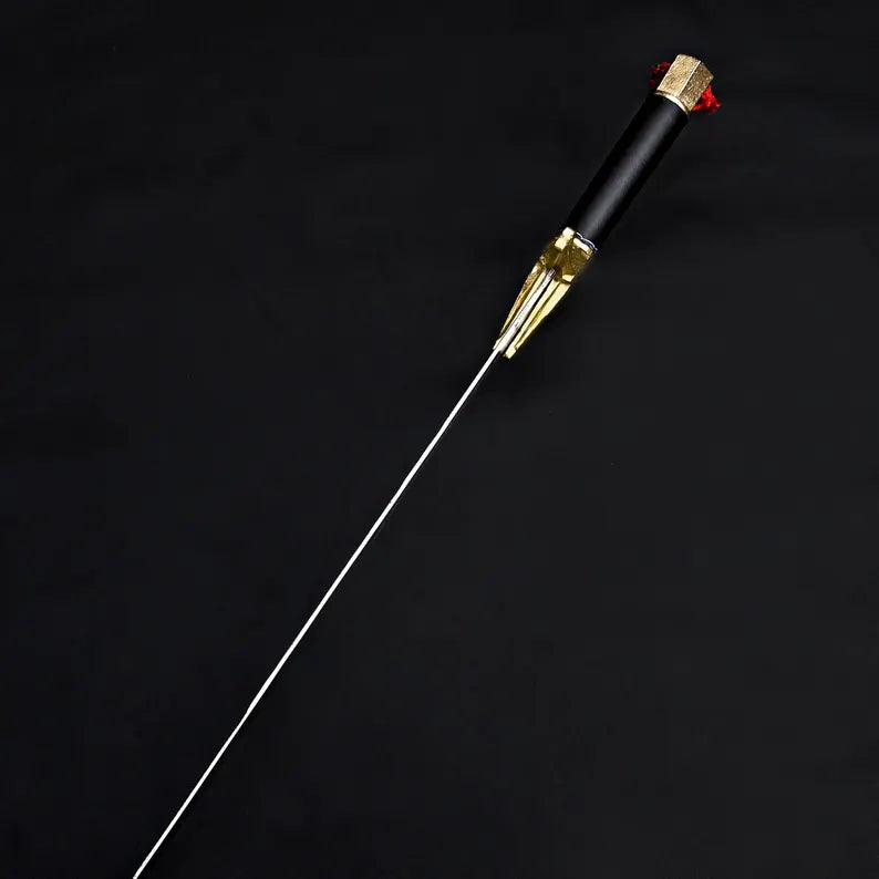 Handmade Fantasy Warrior Sword – Curved J2 Steel Blade with Brass Guard & Leather Sheath | Arham Cutlery