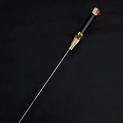 Handmade Fantasy Warrior Sword – Curved J2 Steel Blade with Brass Guard & Leather Sheath | Arham Cutlery