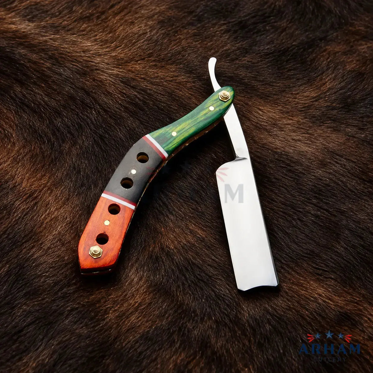 Heritage Edgecrest™ J2 Steel Straight Razor – Traditional Handmade Arham Cutlery