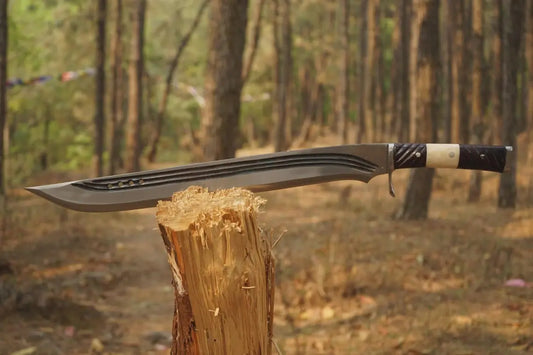 22 Inch Handmade Seax Knife | Hand Forged Gurkha Knife - Arham Cutlery
