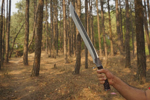 22 Inch Handmade Seax Knife | Hand Forged Gurkha Knife