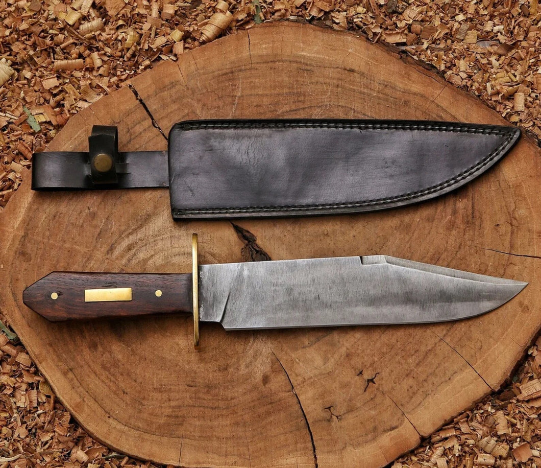 JIM BOWIE REPLICA knife | Handmade High Carbon Steel Knife | Gift for him | Hunting gifts | valentines day gifts - Arham Cutlery