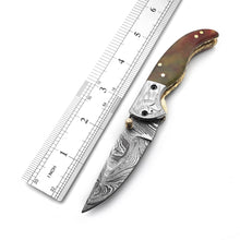 Load image into Gallery viewer, Handmade Damascus Steel Folding Blade Knife (Damascus Steel Blade) - Arham Cutlery
