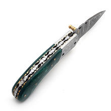 Lade das Bild in den Galerie-Viewer, Handmade Damascus Steel Folding Blade Knife - Arham Cutlery
