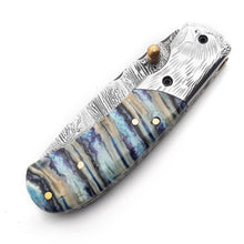 Lade das Bild in den Galerie-Viewer, Handmade Damascus Steel Folding Blade Knife (Damascus Steel Blade) - Arham Cutlery
