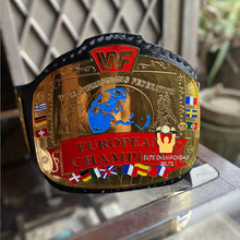 Load image into Gallery viewer, New Men&#39;s European Champion World Heavyweight Black Handmade Hand tooled Leather Heavyweight Championship Replica Belt | Arham Cutlery
