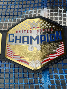 United States Champion Heavyweight Big Gold World Wrestling Universal Adult Belt Replica With 2 MM & 4 MM Brass Main Side Plates Leather | Arham Cutlery