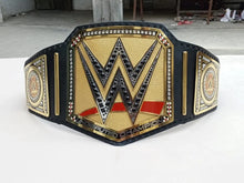 Cargar imagen en el visor de la galería, World Heavyweight Undisputed Championship Universal Adult Wrestling Belt Replica With 2 MM &amp; 4 MM Brass Main Side Plates Leather Fighting | Arham Cutlery
