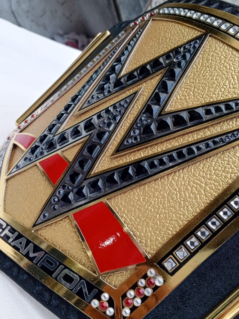World Heavyweight Undisputed Championship Universal Adult Wrestling Belt Replica With 2 MM & 4 MM Brass Main Side Plates Leather Fighting | Arham Cutlery