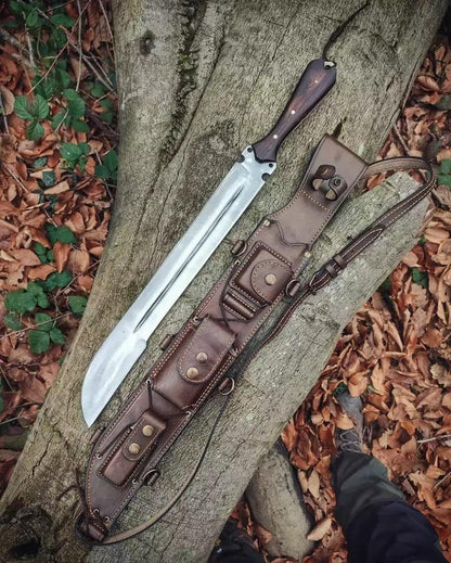 New Custom HANDMADE Spring Steel 5160 Hunting Forest Full Tang MACHETE KNIFE