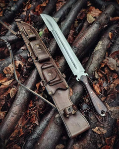 New Custom HANDMADE Spring Steel 5160 Hunting Forest Full Tang MACHETE KNIFE