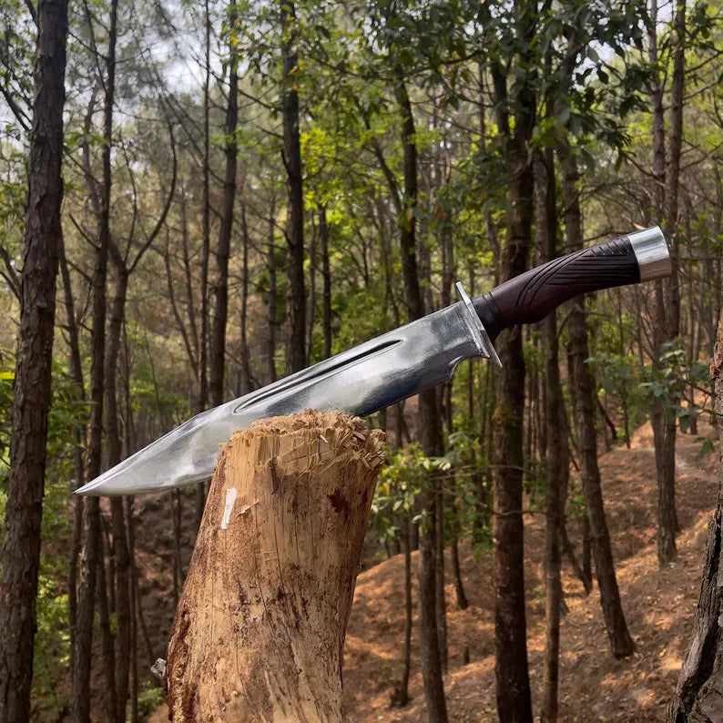 Handmade Seax Knife | Farmers Using Hand Forged Gurkha 15.5 Inch Carbon steel Knife