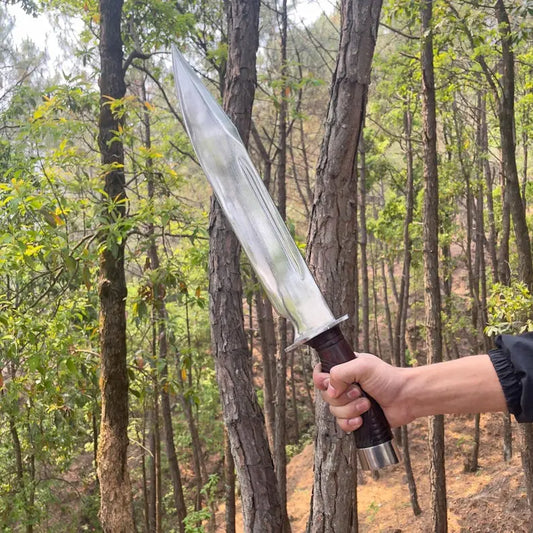 Handmade Seax Knife | Farmers Using Hand Forged Gurkha 15.5 Inch Carbon steel Knife - Arham Cutlery