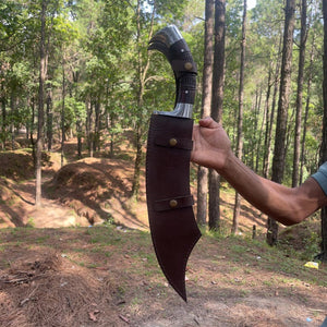 13 Inch Handmade 5160 Carbon Steal Gurkha Knife