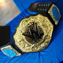 Cargar imagen en el visor de la galería, New World Heavyweight Championship Title Replica Belt, 6MM Casting, Adult size with Jey Uso Side Plates, New World Heavyweight Belt
