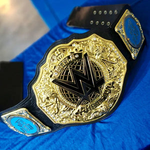 New World Heavyweight Championship Title Replica Belt, 6MM Casting, Adult size with Jey Uso Side Plates, New World Heavyweight Belt