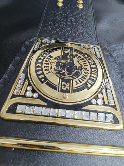 John Cena New Undisputed World Championship Belt Wrestling Replica Title Cena Side Plates