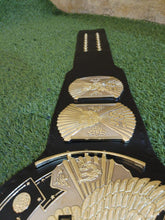 Cargar imagen en el visor de la galería, Winged Eagle Dual Championship Title Replica Belt, Brass plates Adult Size, 3d Casting plates 5mm

