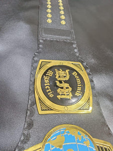 New Intercontinental Heavyweight Wrestling Champion Title Belt, Dominik Mysterio side plate 2mm Metal, Adult Size
