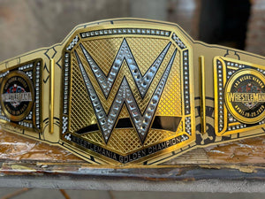 Wrestle Mania 41 Los Vegas Wrestling Championship Replica Title Belt 2mm Plates Adult Size