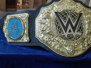 New World Heavyweight Championship Title Replica Belt, 6MM Casting, Adult size with Jey Uso Side Plates, New World Heavyweight Belt