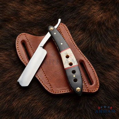 Ironcrest Pro™ J2 Steel Straight Razor – Professional Wet Shaving Arham Cutlery